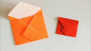 come fare una busta di carta origami