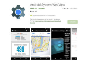 android system webview non si aggiorna